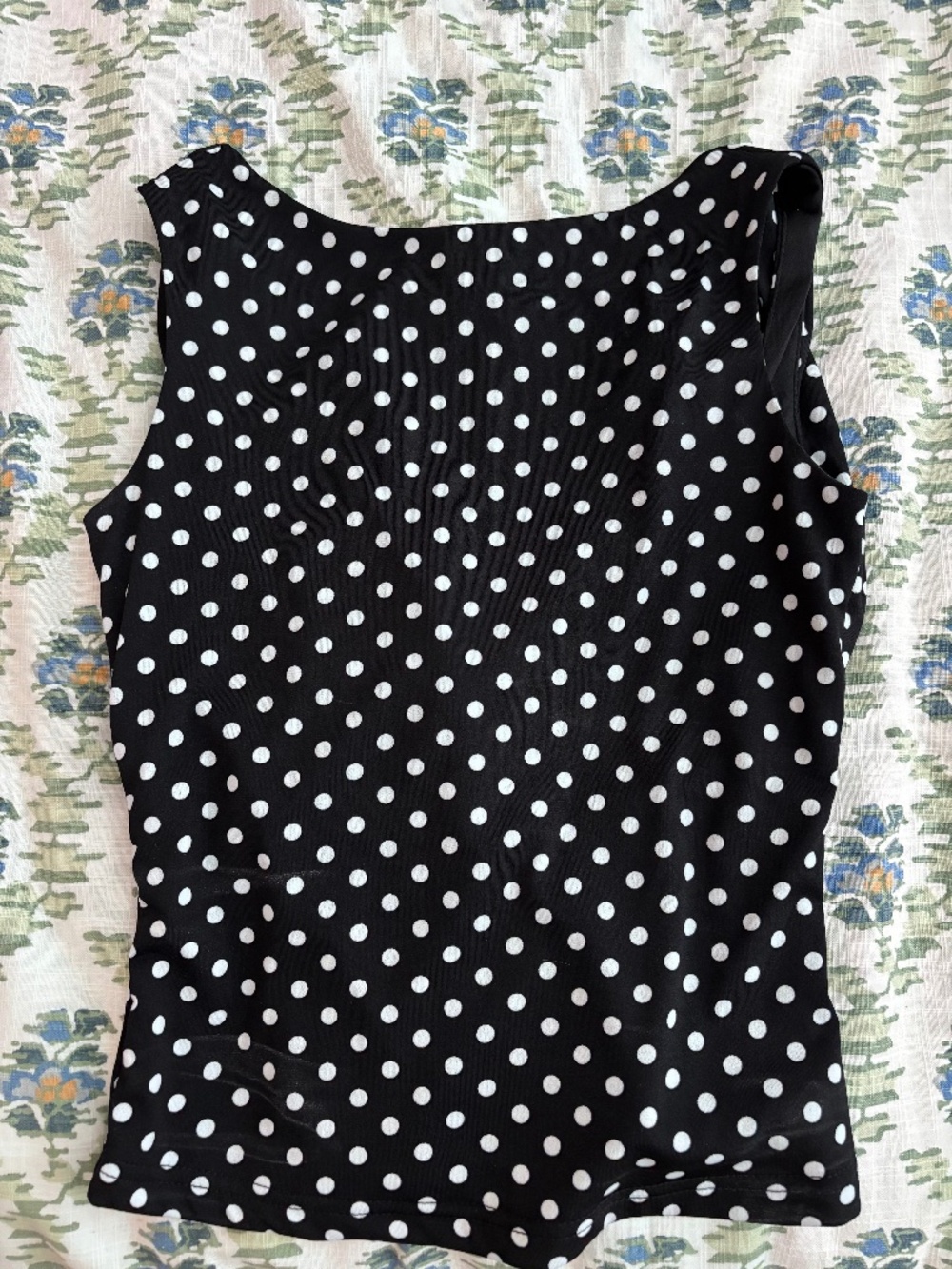 Altard State Black Polka Dot Backless Top
